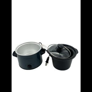 Prepology 2-qt Round Slow Cooker with Tempered Glass Lid